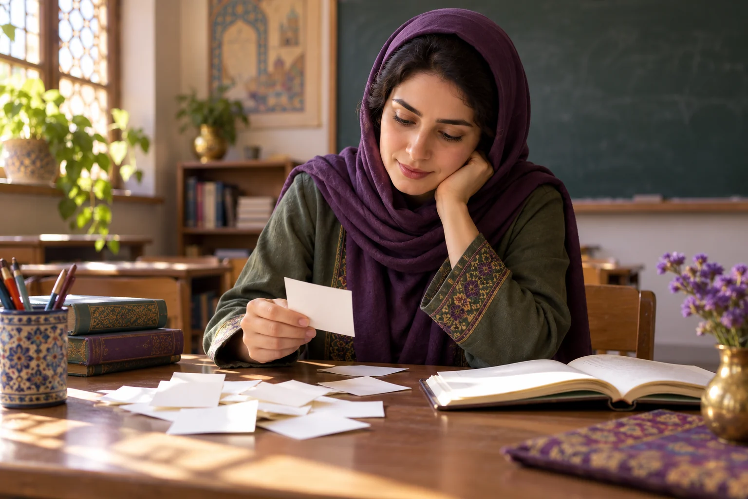 عکس بازسازیشدهٔ بررسی پاسخهای پایانی دانشآموزان برای بازنگری درس