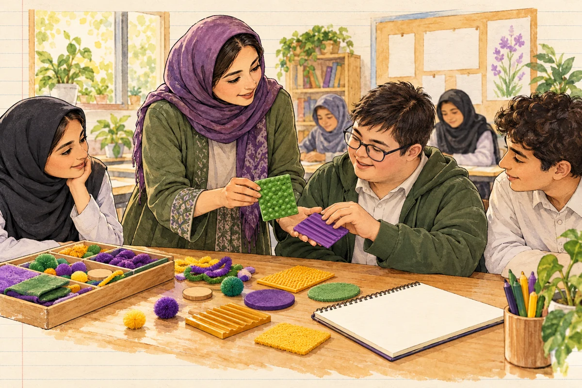 معلم با توجه به نیاز دانشآموز، ابزار و فعالیت جایگزین انتخاب میکند.